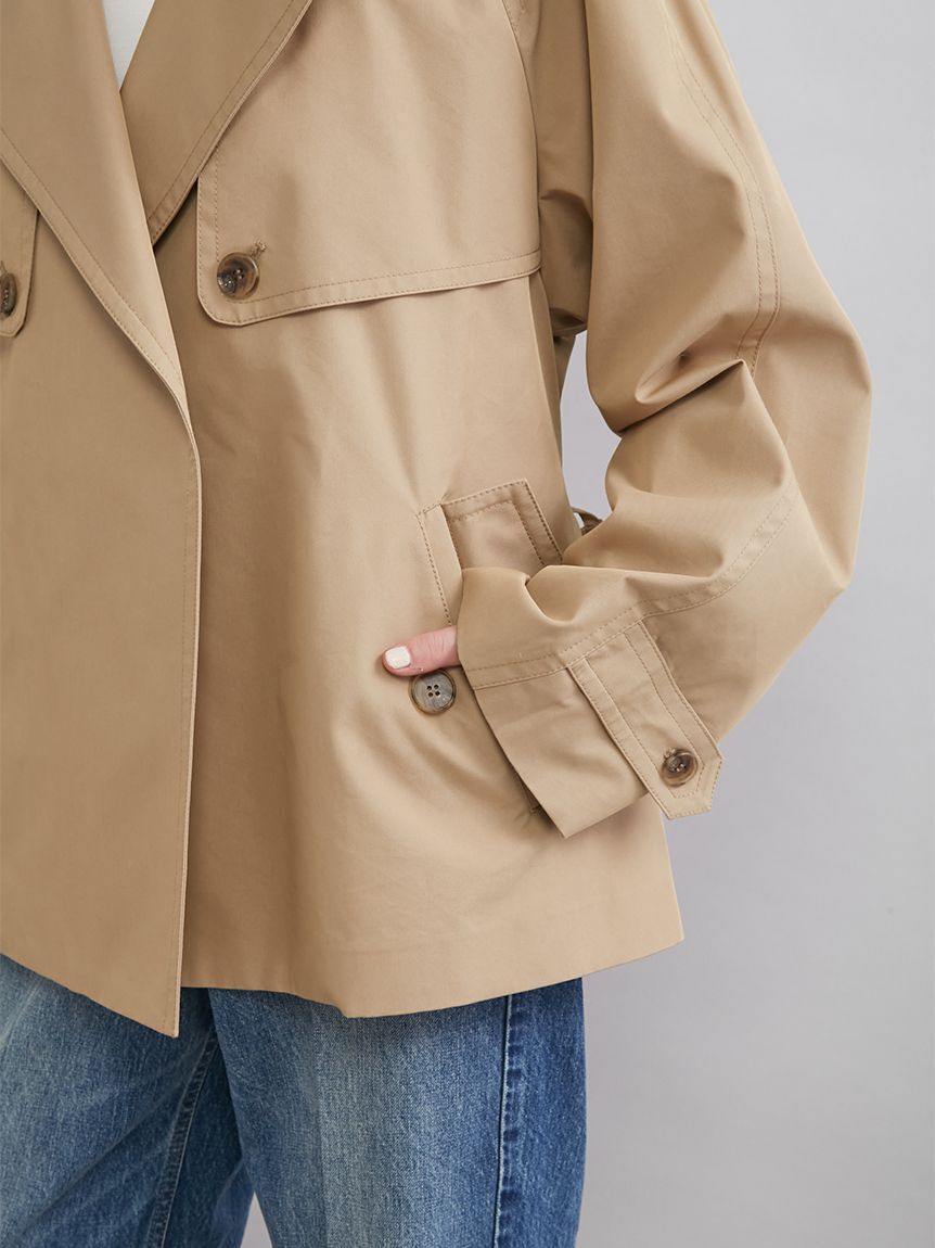 Mila Owen「ショートトレンチコート」|トレンチコート|