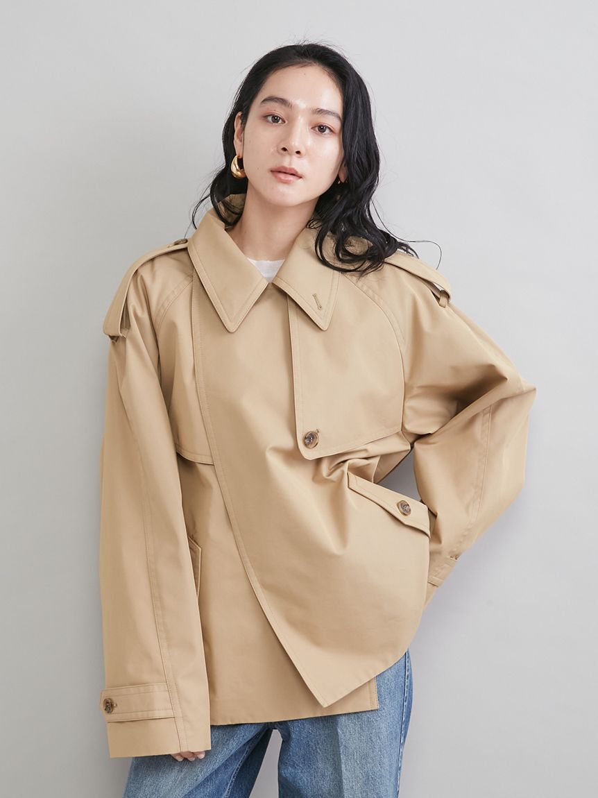 Mila Owen「ショートトレンチコート」|トレンチコート|