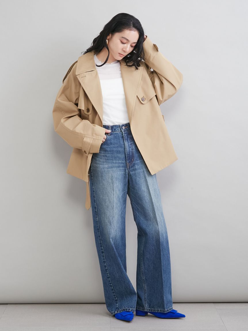 Mila Owen「ショートトレンチコート」|トレンチコート|