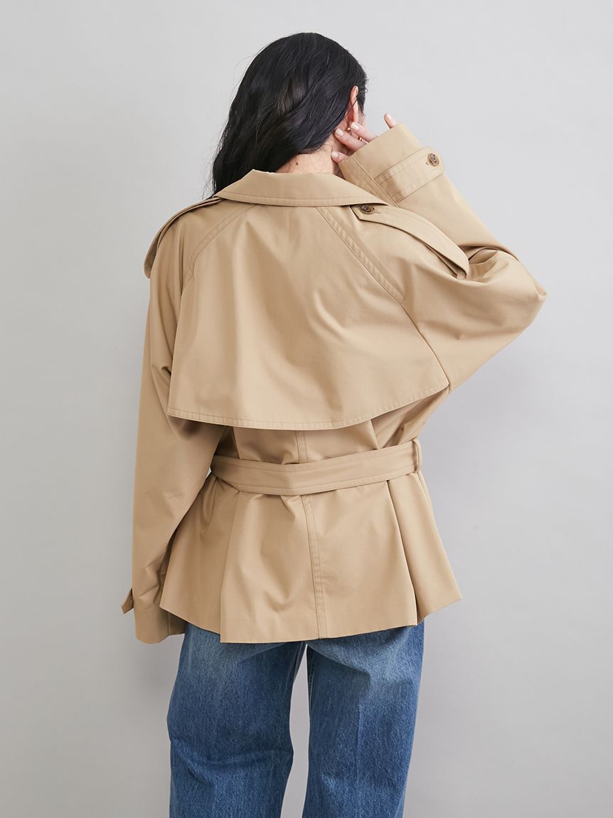 Mila Owen「ショートトレンチコート」|トレンチコート|