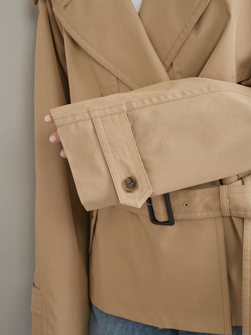 Mila Owen「ショートトレンチコート」|トレンチコート|