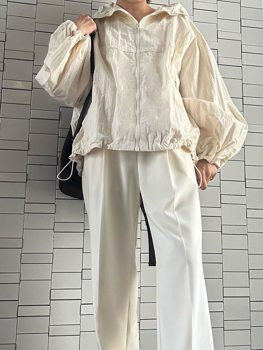 emmi atelier「emmiロゴゴムジャガードイージーパンツ」|チノ|