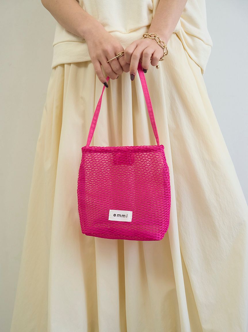 emmi atelier「メッシュミニトートバッグ」|トートバッグ|PNK