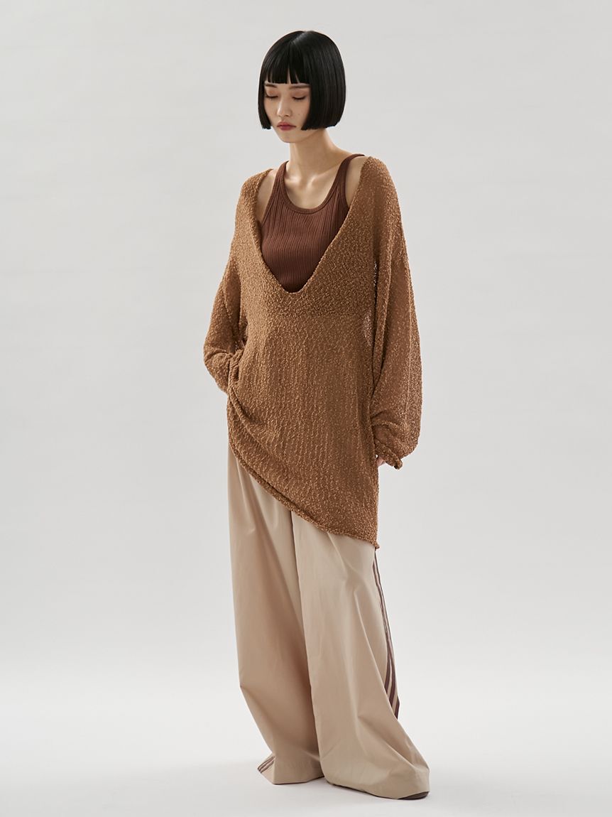emmi atelier「カップインランダムテレコタンクトップ」|タンクトップ|
