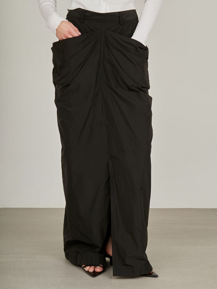 styling/「【セットアップ対応】レイヤードドレープスカート」|スカート|