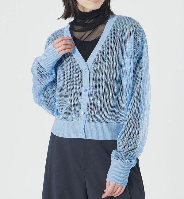  「メッシュニットカーディガン」|ニット・セーター|