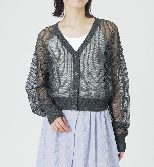  「メッシュニットカーディガン」|ニット・セーター|