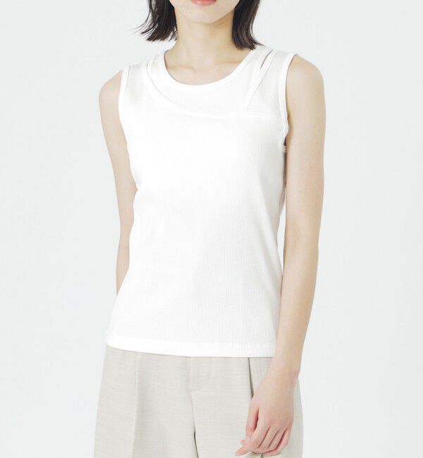  「カップ付きレイヤードタンクトップ」|その他|