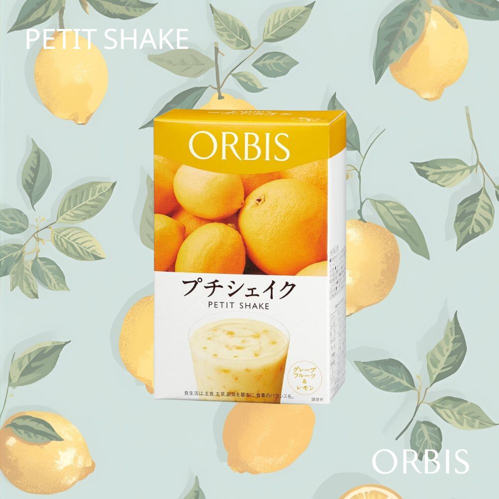 ORBIS「プチシェイク 100g&times;7食分」|健康・美容食品 ※軽減税率対象|ｸﾞﾚｰﾌﾟﾌﾙｰﾂ&ﾚﾓﾝ