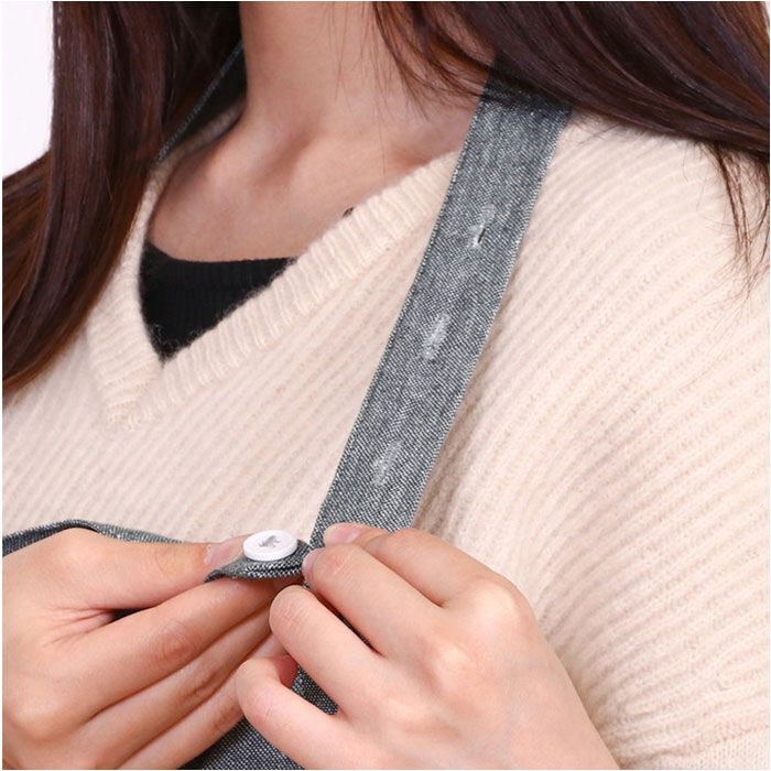 BACKYARD FAMILY「エプロン おしゃれ 女性用 通販 Salt&Pepper 後ろ 結び ポケット付き ミドル丈」|その他|