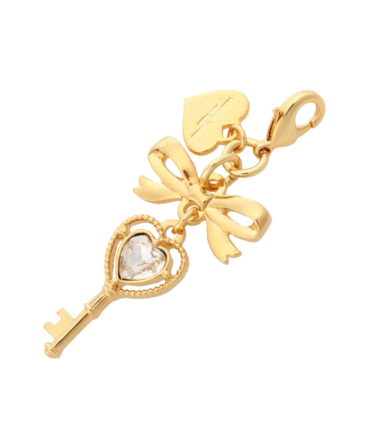 Samantha Thavasa Petit Choice「ハートキーモチーフ ファスナーチャーム」|チャーム・キーホルダー|クリア