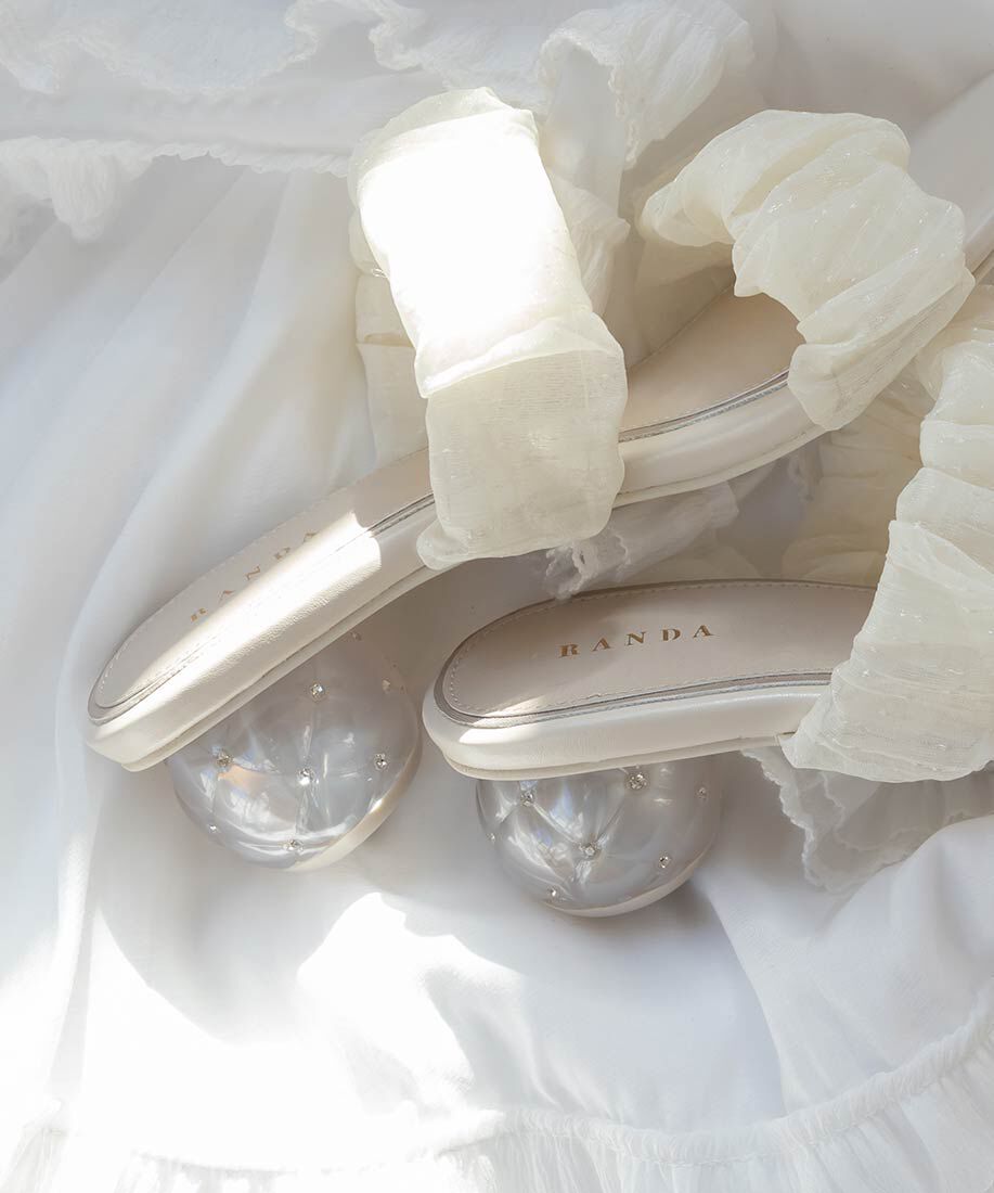  「キルティングヒールミュールサンダル」|パンプス|