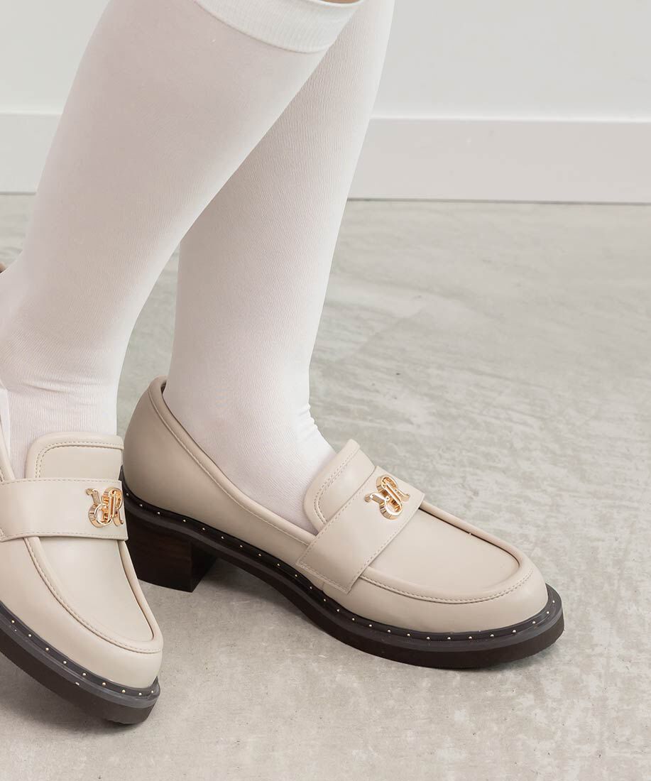  「モノグラムスタッズボリュームローファー」|ローファー|