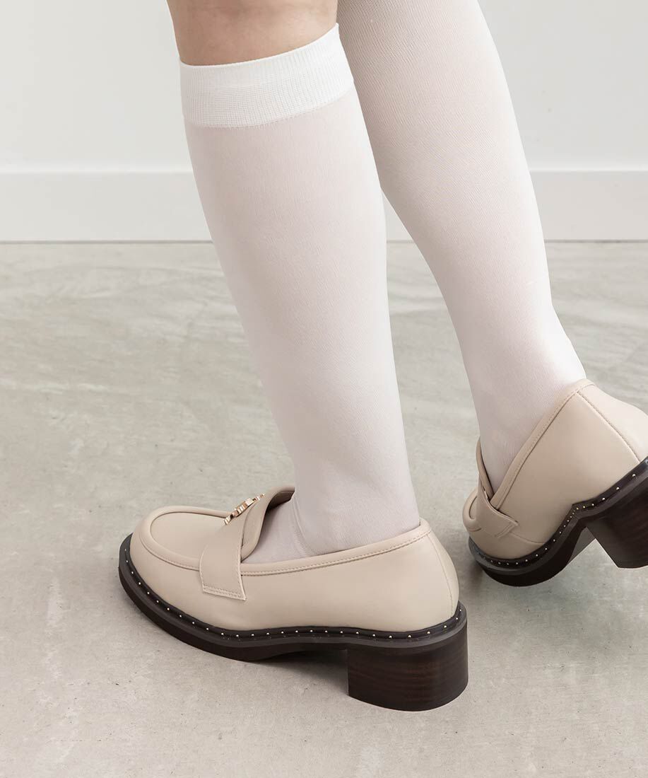  「モノグラムスタッズボリュームローファー」|ローファー|