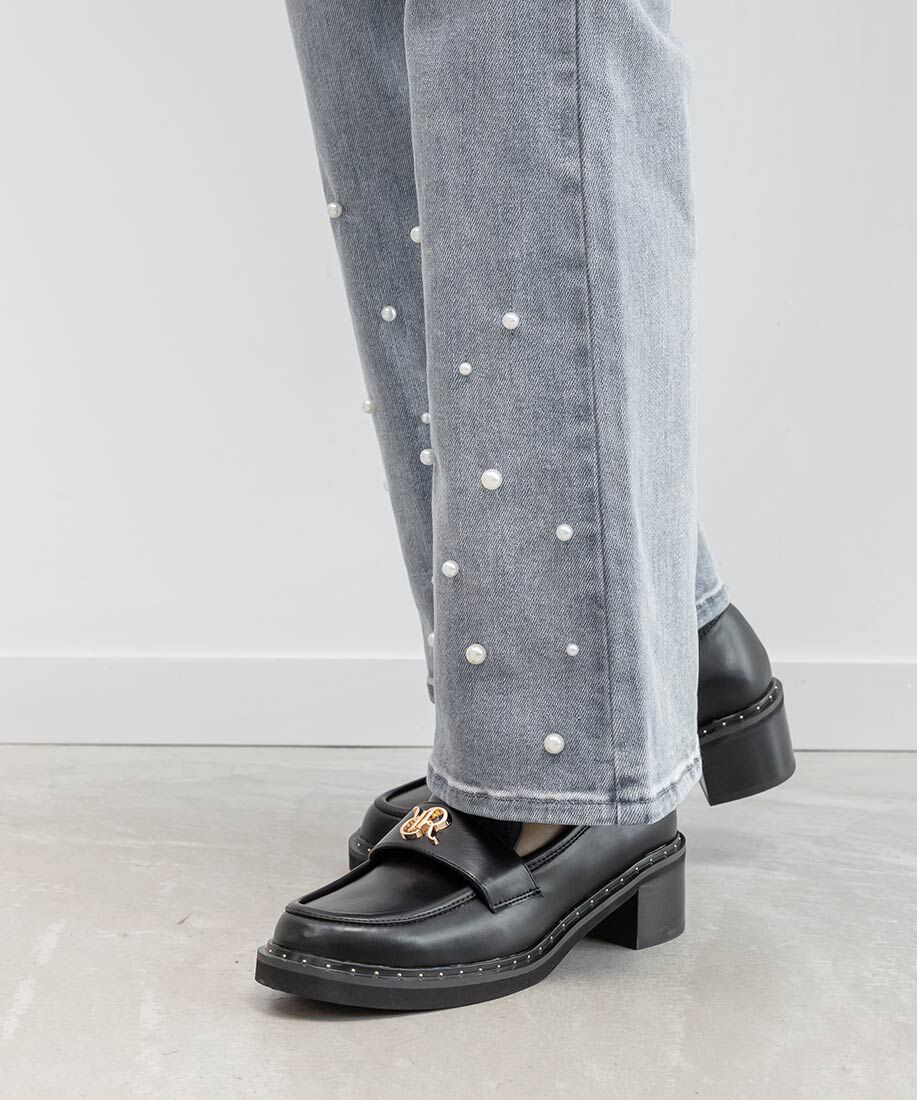  「モノグラムスタッズボリュームローファー」|ローファー|