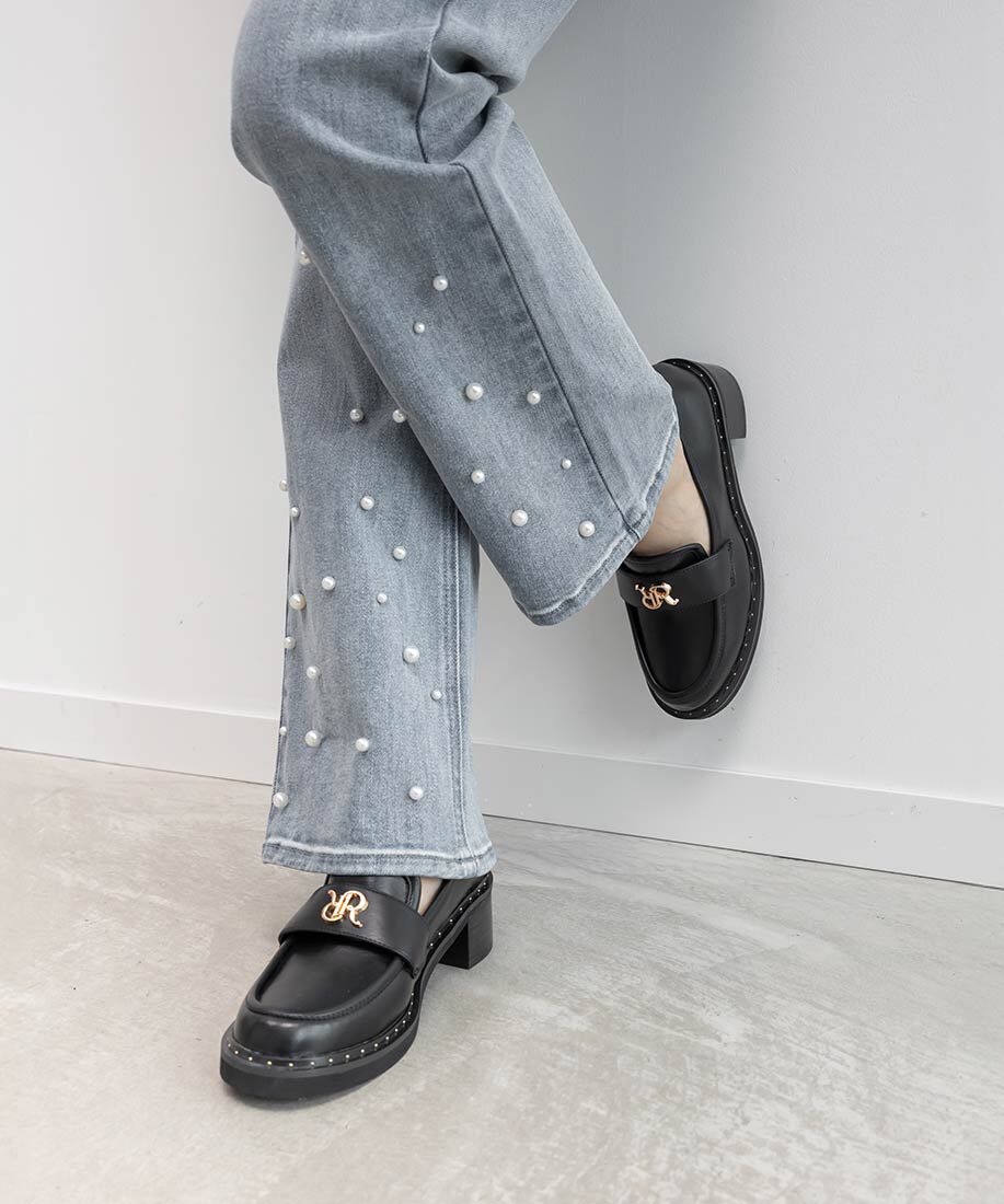  「モノグラムスタッズボリュームローファー」|ローファー|