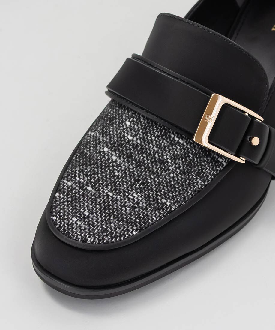  「ギボシバックルヒールアップローファー」|ローファー|