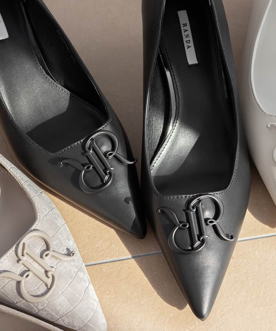  「3E モノグラムパーツベーシックパンプス」|パンプス|