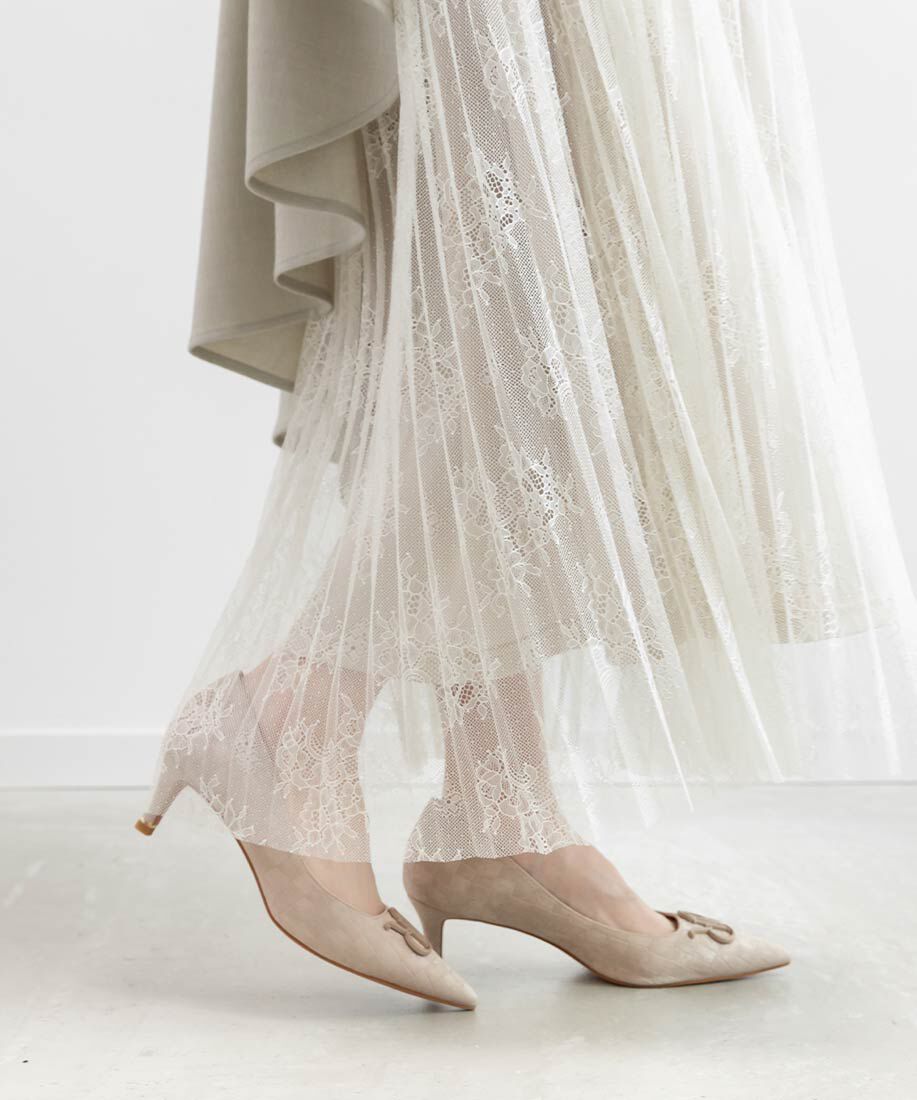  「3E モノグラムパーツベーシックパンプス」|パンプス|