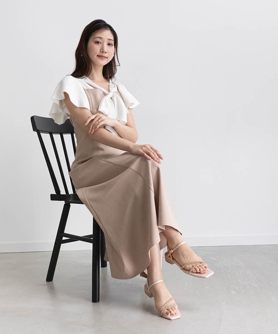  「ビジューストラップサンダル」|サンダル|