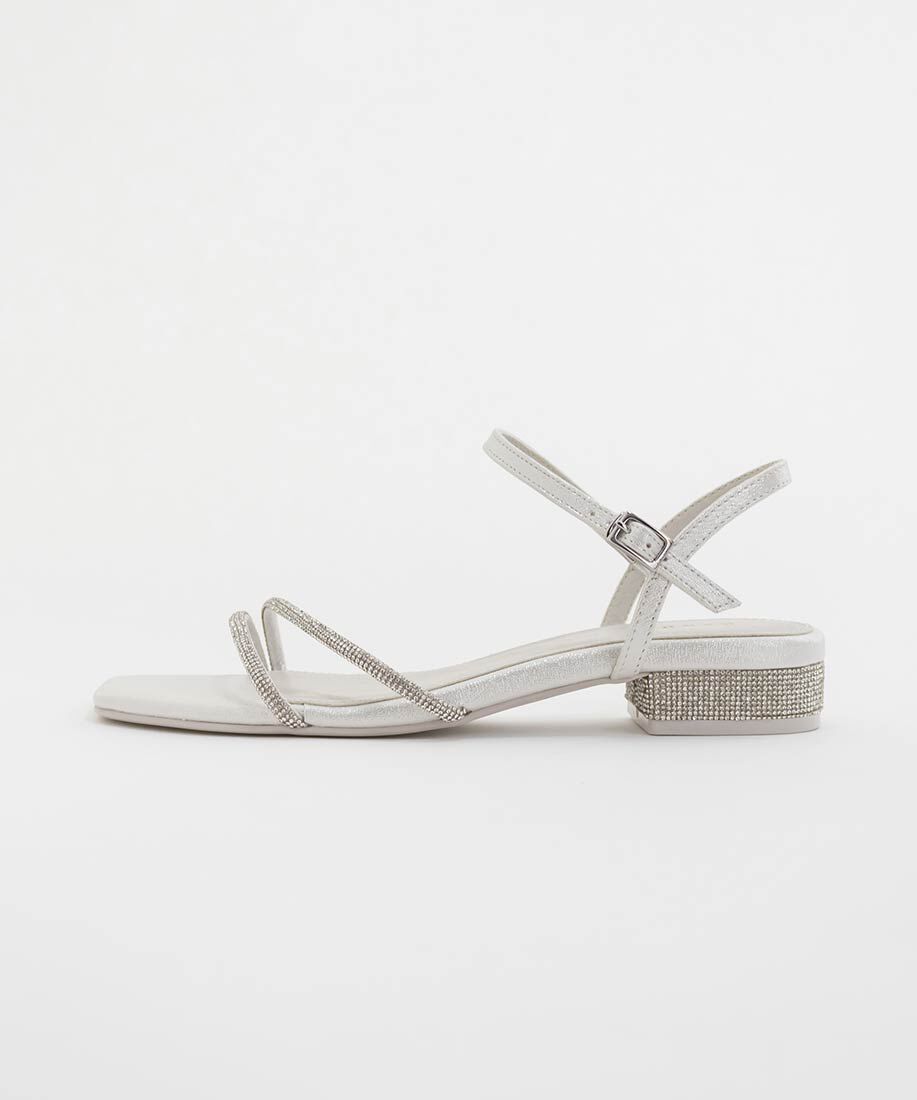  「ビジューストラップサンダル」|サンダル|