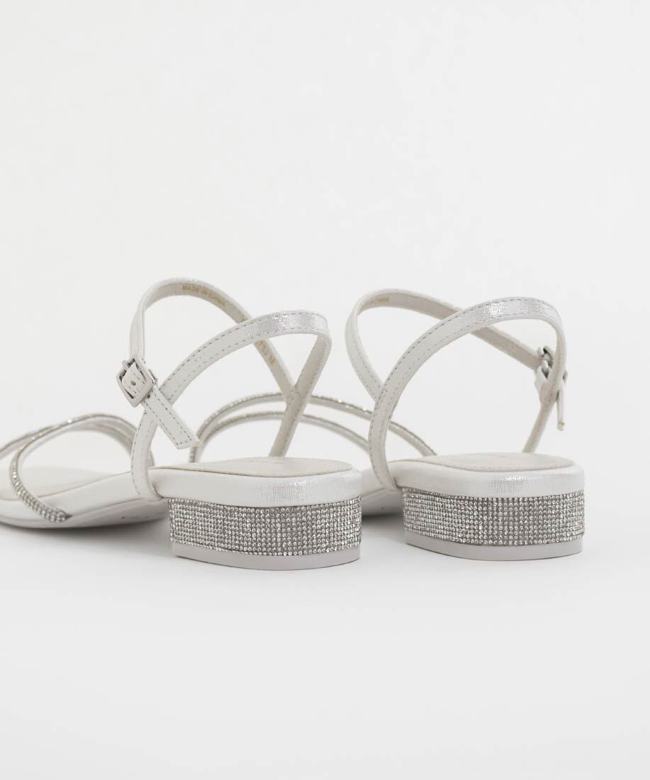  「ビジューストラップサンダル」|サンダル|