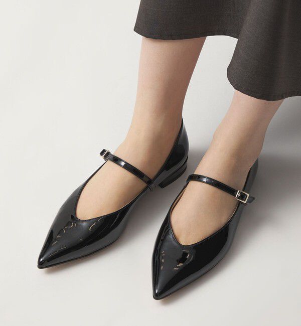 ODETTE E ODILE「【WEB限定】ポインテッド ストラップ フラット20■&darr;&uarr;」|パンプス|