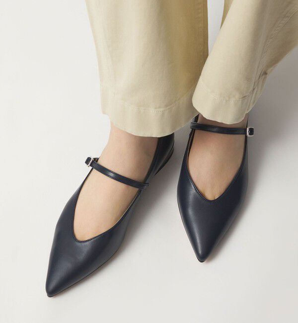 ODETTE E ODILE「【WEB限定】ポインテッド ストラップ フラット20■&darr;&uarr;」|パンプス|