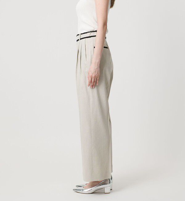 UNITED ARROWS「ECLISSE ストレート ワイドパンツ」|スラックス|