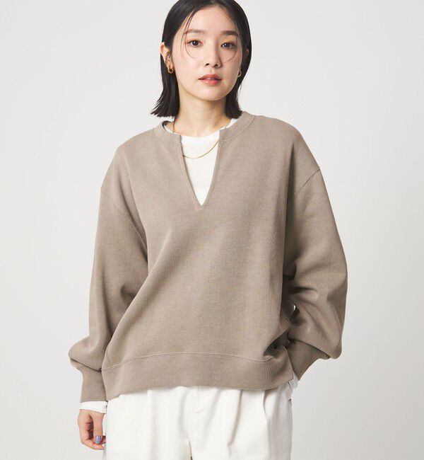 UNITED ARROWS green label relaxing「【WEB限定】＜at ease＞ダブルフェイス プルオーバー カットソー」|Tシャツ・カットソー|MOCA