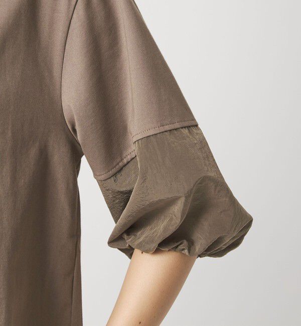 UNITED ARROWS green label relaxing「タフタ ドッキング ボリュームスリーブ プルオーバー」|Tシャツ・カットソー|