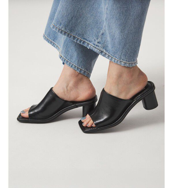 EMMEL REFINES「＜EMMEL REFINES＞EM スクエアトゥ フィット ミュール」|サンダル|