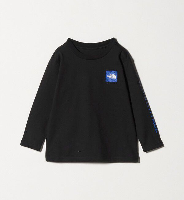 UNITED ARROWS green label relaxing「＜THE NORTH FACE＞ロングスリーブスリーブグラフィックティー / キッズ  110cm-120cm」|Tシャツ・カットソー|BLACK