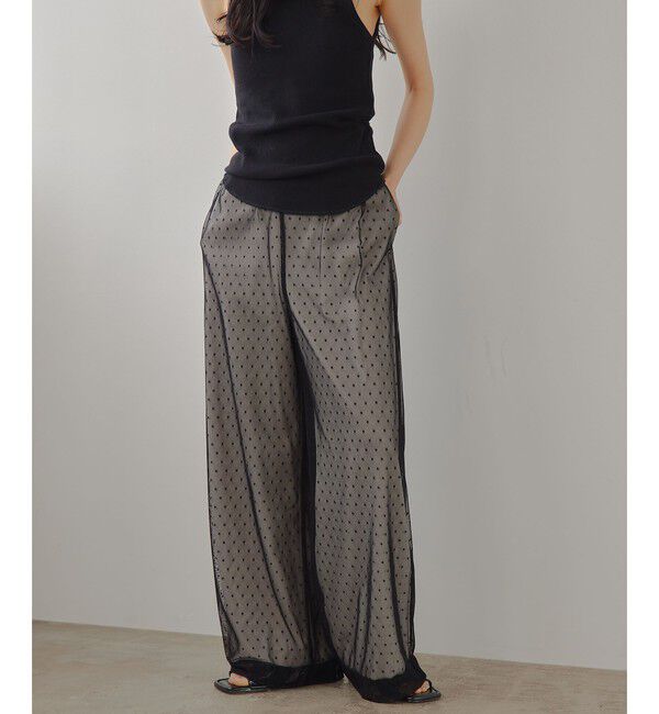 EMMEL REFINES「＜EMMEL REFINES＞EM ドットチュール レイヤー パンツ」|チノ|