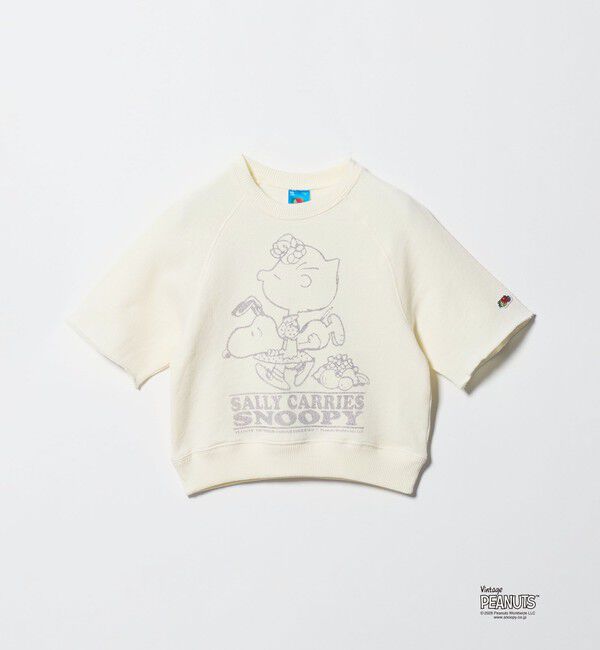 UNITED ARROWS green label relaxing「＜FRUIT OF THE LOOM&times;PEANUTS＞スウェット 5分袖 / キッズ  110cm-130cm」|Tシャツ・カットソー|OFF WHITE