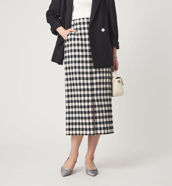 UNITED ARROWS green label relaxing「［size SHORTあり］Daily Chic カラミ タイト スカート マシンウォッシャブル」|タイト|