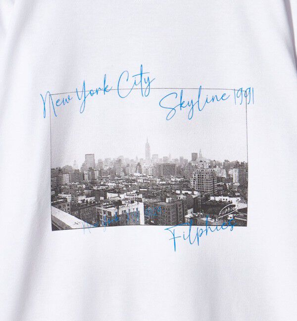 UNITED ARROWS green label relaxing「【別注】＜Filphies＞ニューヨーク フォト 長袖 Tシャツ」|Tシャツ・カットソー|