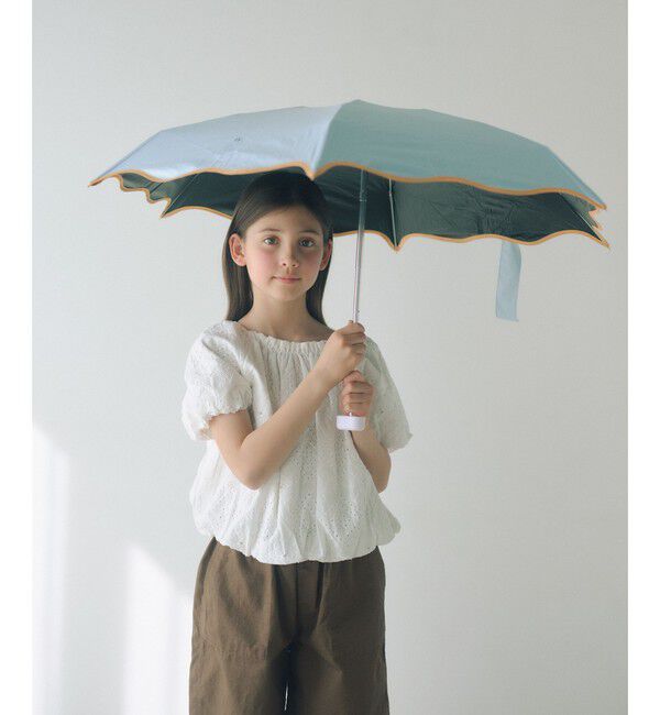 UNITED ARROWS green label relaxing「＜Wpc.＞ウェーブパイピングパラソル ミニ 傘  / キッズ  晴雨兼用 UVカット」|傘|