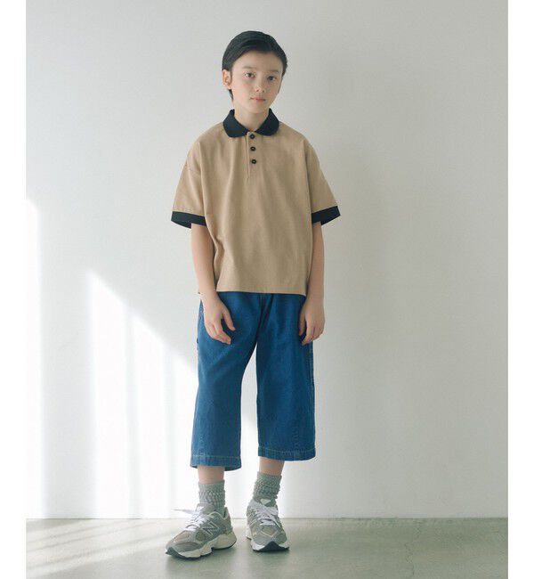 UNITED ARROWS green label relaxing「バイカラー カノコポロシャツ / キッズ  100cm-160cm」|ポロシャツ|