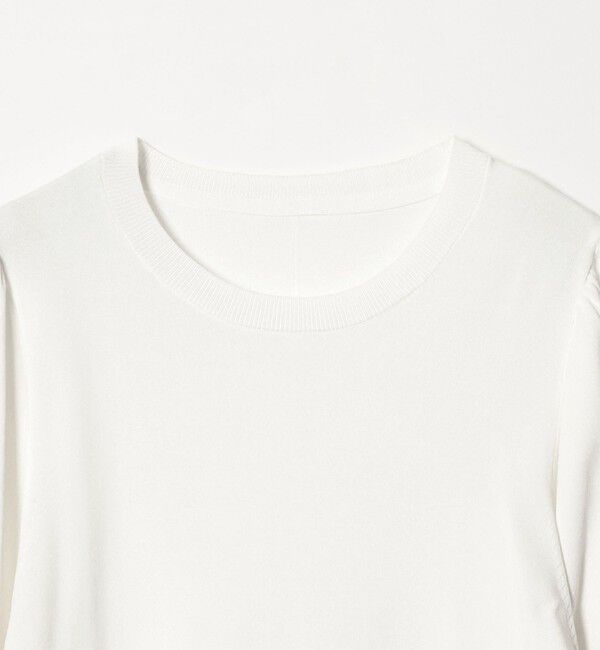 UNITED ARROWS green label relaxing「【WEB限定】＜at ease＞袖ボリューム ニット ウォッシャブル 接触冷感 UVカット 遮熱」|ニット・セーター|