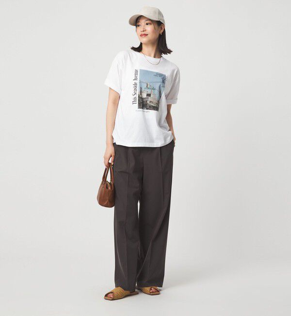 UNITED ARROWS green label relaxing「【WEB限定】＜at ease＞アソート フォトプリント ショートスリーブ カットソー」|Tシャツ・カットソー|