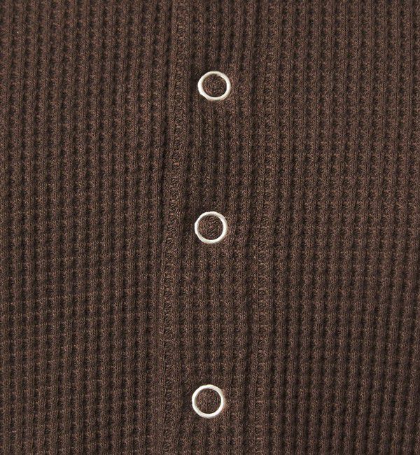 UNITED ARROWS green label relaxing「【WEB限定】＜at ease＞ワッフル ヘンリーネック 5分袖 カットソー」|Tシャツ・カットソー|