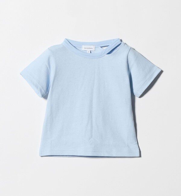 UNITED ARROWS green label relaxing「【WEB限定】ネック スリットTシャツ 100cm-160cm」|Tシャツ・カットソー|