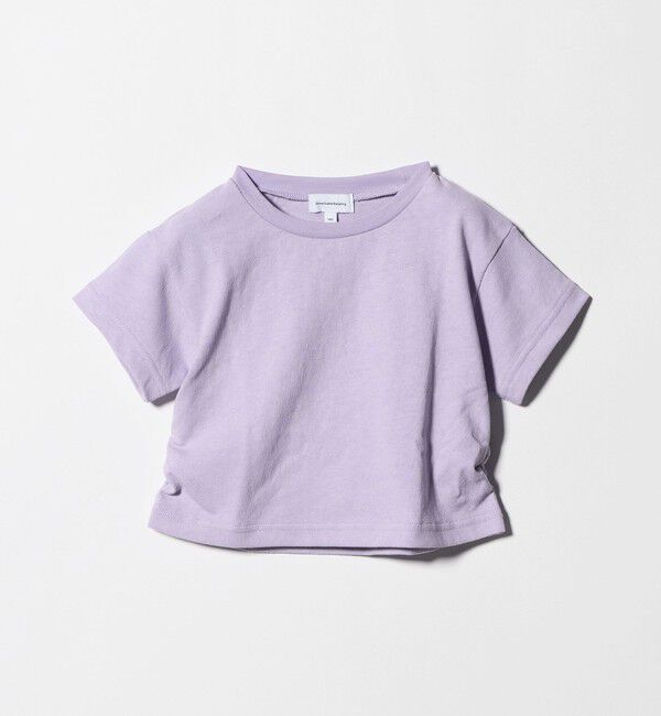 UNITED ARROWS green label relaxing「【WEB限定】サイドギャザー チビ Tシャツ 100cm-160cm」|Tシャツ・カットソー|