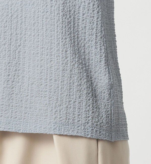 UNITED ARROWS green label relaxing「【WEB限定】＜at ease＞シアー サッカーライク エリツキ プルオーバー カットソー」|Tシャツ・カットソー|