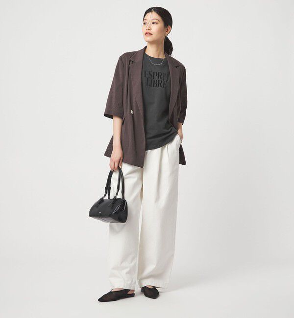 UNITED ARROWS green label relaxing「【WEB限定】＜at ease＞フロッキープリント カットソー」|Tシャツ・カットソー|