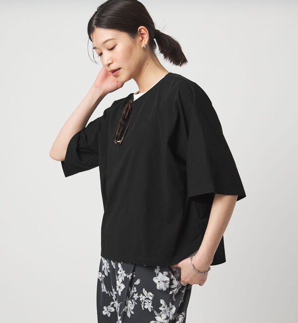 UNITED ARROWS green label relaxing「【WEB限定】＜at ease＞ドルマン カットソー 接触冷感」|Tシャツ・カットソー|