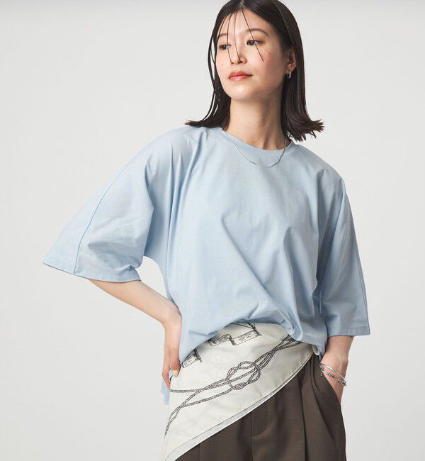 UNITED ARROWS green label relaxing「【WEB限定】＜at ease＞ドルマン カットソー 接触冷感」|Tシャツ・カットソー|