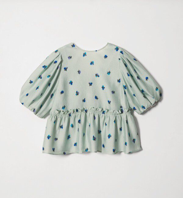 EMMEL REFINES「＜EMMEL REFINES＞EM フラワープリント パフスリーブ ブラウス」|シャツ・ブラウス|