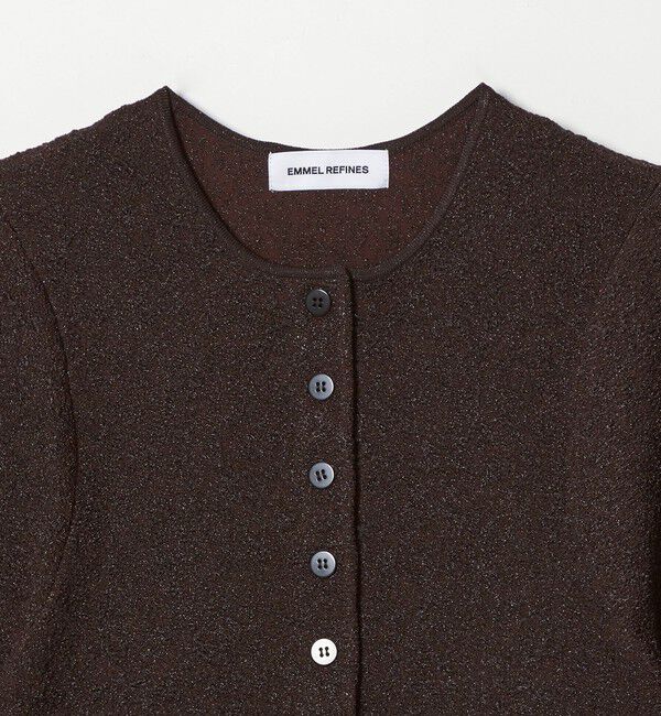 EMMEL REFINES「＜EMMEL REFINES＞EMジャガード パフスリーブ プルオーバー ＆ カーディガン」|ニット・セーター|